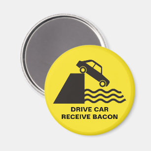 Aimant Voiture de voiture - Bacon de réception