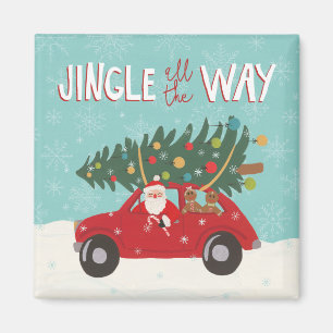 Aimant Voiture du tintement complètement   Père Noël