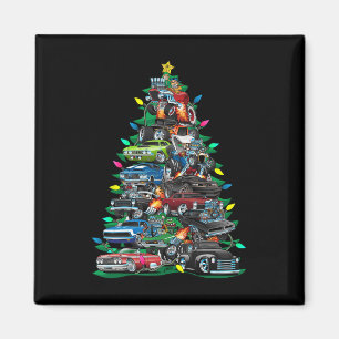 Aimant Voiture Folie arbre de Noël! Voitures Musculaires 
