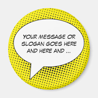 Aimant Voix Bubble Votre Modèle De Message