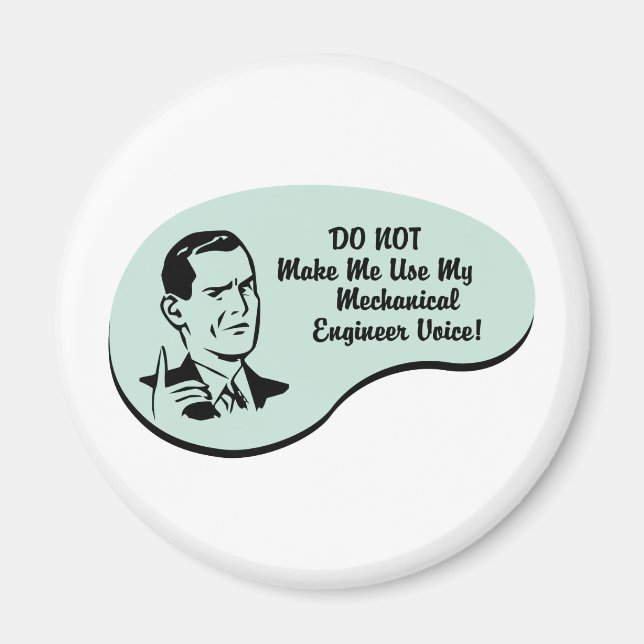 Aimant Voix de l'ingénieur mécanique (Devant)