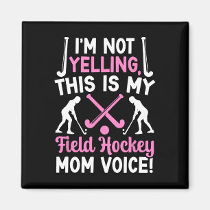 Aimant Voix de Maman de Hockey sur Gazon Maman d'un Joueu