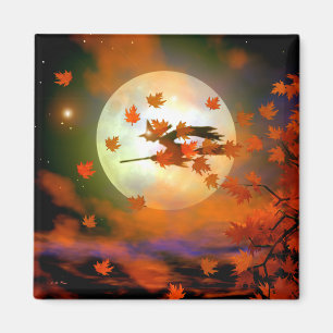 Aimant Vol de sorcière de Halloween