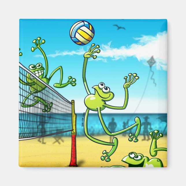 Aimant Volley-ball Frog (Devant)