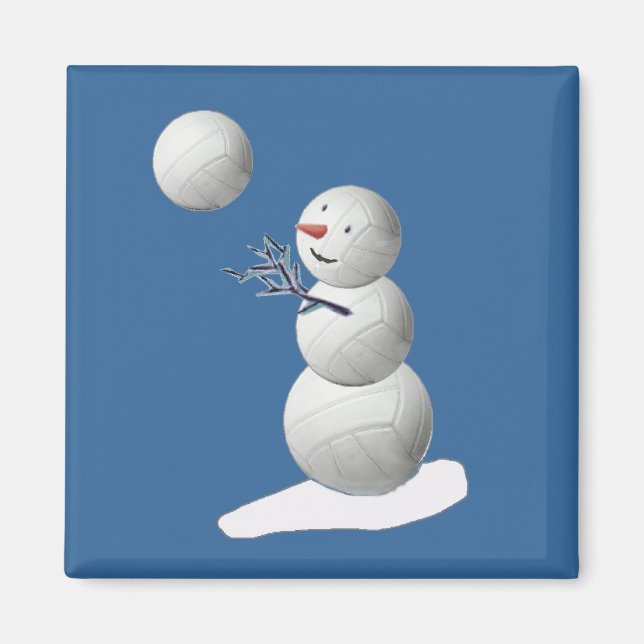 Aimant Volleyball Snowman (Devant)
