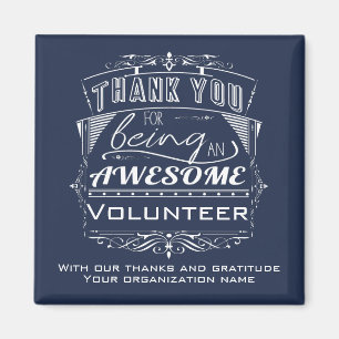 Aimant Volunteer Thank You Appreciation