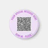Vos informations d'analyse de code QR Cadeau Magne