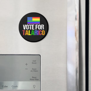 Aimant Vote Arc-en-Ciel pour Talarico Élection 2026
