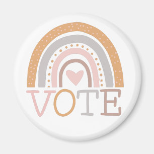 Aimant Vote Cute Pastel Rainbow Text Design