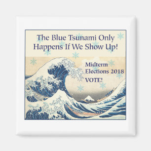 Aimant Vote dans le tsunami bleu