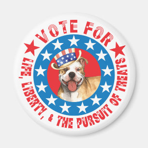 Aimant Vote pour le pitbull