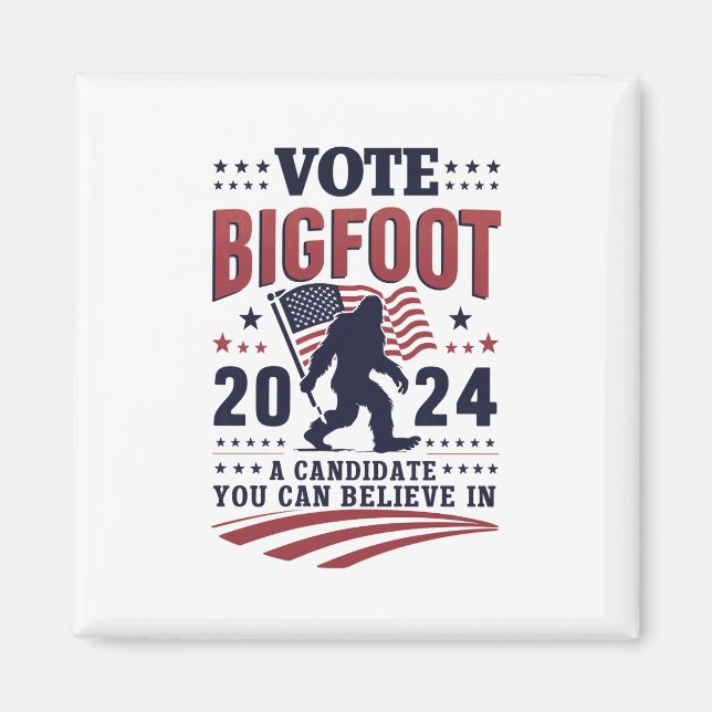 Aimant Vote Pour Le Président De Bigfoot 2024 Sasquatch (Devant)