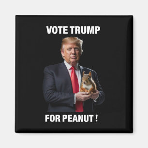 Aimant Votez Trump Pour L'Arachide L'Écureuil 3