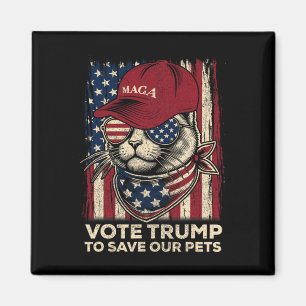 Aimant Votez Trump Pour Sauver Nos Animaux 2024 American