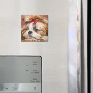 Aimant Votre chiot chien animal de compagnie photo person