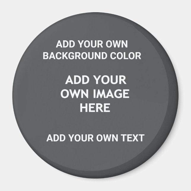 Aimant Votre couleur arrière - plan, votre image, votre p (Devant)