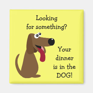 Aimant Votre dîner chez le CHIEN profite à la charité