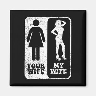 Aimant Votre Femme Ma Femme Mariage Mari Groom Fiance M.