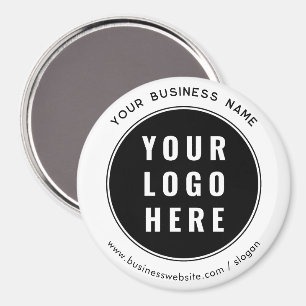 Aimant Votre logo d'entreprise et votre site Web marketin