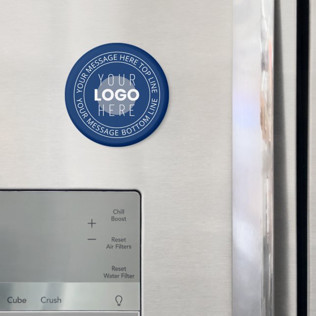 Aimant Votre logo et votre texte circulaire personnalisab (In situ (réfrigérateur))
