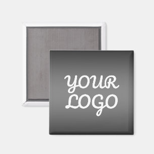 Aimant Votre logo & Moderne Simple Ombre   Gris foncé