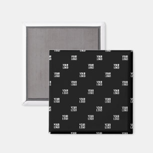 Aimant Votre logo ou toute image   Bandes diagonales