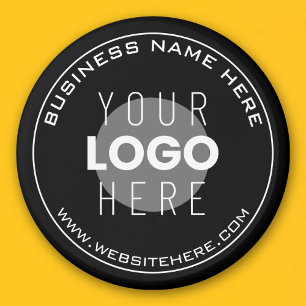Aimant Votre nom d'entreprise, site Web + Image télécharg