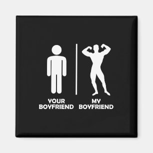 Aimant Votre Petit Ami Vs Mon Amusant Bodybuilding Gym De