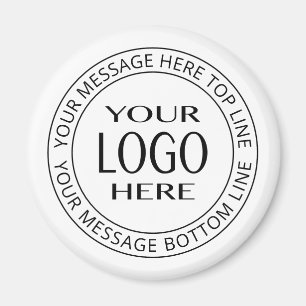 Aimant Votre propre logo et votre propre texte circulaire