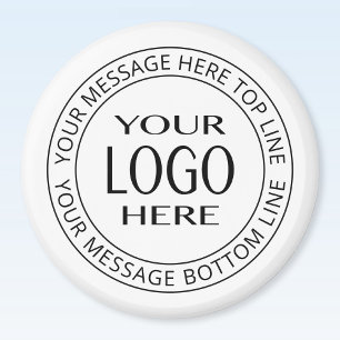 Aimant Votre propre logo et votre propre texte circulaire