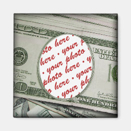 Aimant Votre visage sur la facture de 100 $ ! Ajouter une