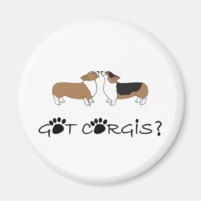 Aimant Vous avez Corgis ? (Devant)
