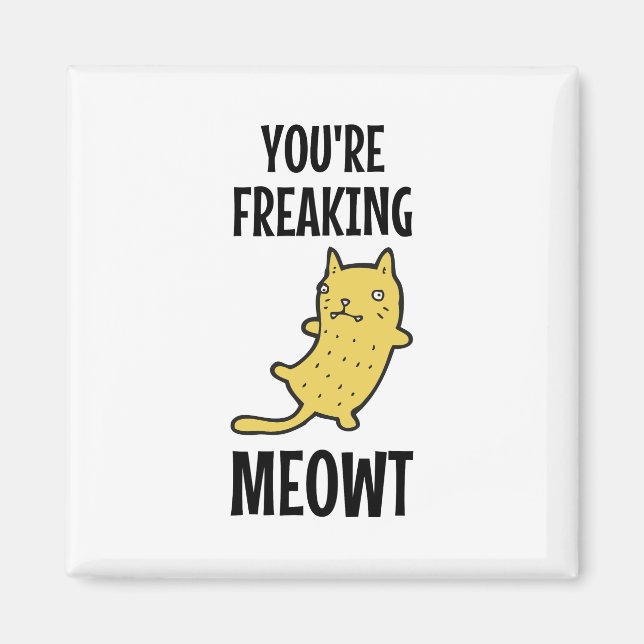 Aimant Vous êtes en train de foutre Meowt (Devant)