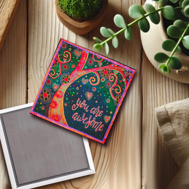 Aimant Vous êtes Extraordinaire mignon Arbre Whimsical Fl (Créateur téléchargé)