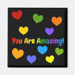 Aimant Vous Êtes Extraordinaire Rainbow Text