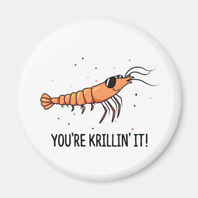Aimant Vous êtes Krillin C'est drôle Krill Pun (Devant)