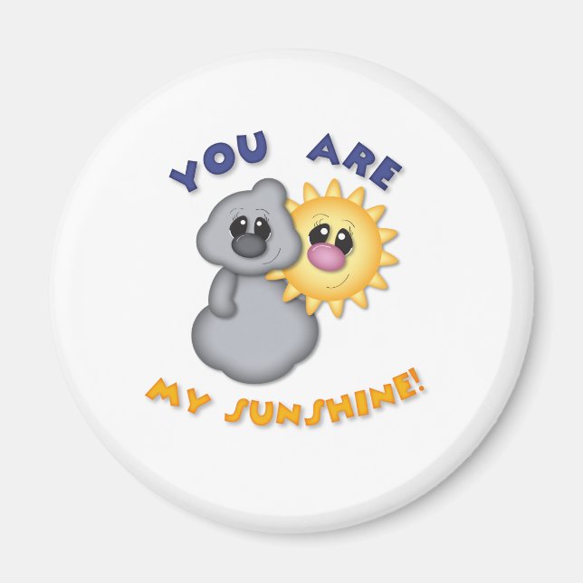 Aimant Vous Êtes Mon Design Sunshine (Devant)