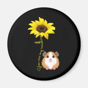 Aimant Vous Êtes Mon Sunshine Tournesol Guinée Pig Mama
