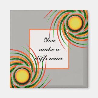 Aimant Vous faites la différence Merci enseignant coloré