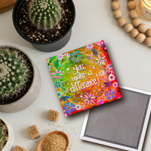 Aimant Vous faites une différence Plutôt Floral tendance