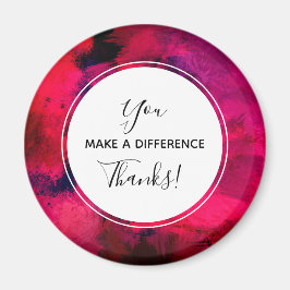 Aimant Vous faites une différence rouge foncé et violet A