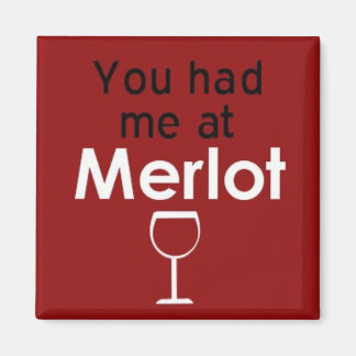 Aimant Vous m'avez eu chez Merlot carré