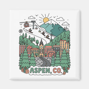Aimant Voyage à Aspen Colorado