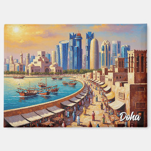 Aimant Voyage à Doha Qatar