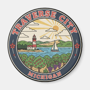 Aimant Voyage à Traverse City Michigan