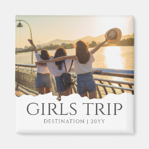 Aimant Voyage Chic Girls Filles week-end Photo personna