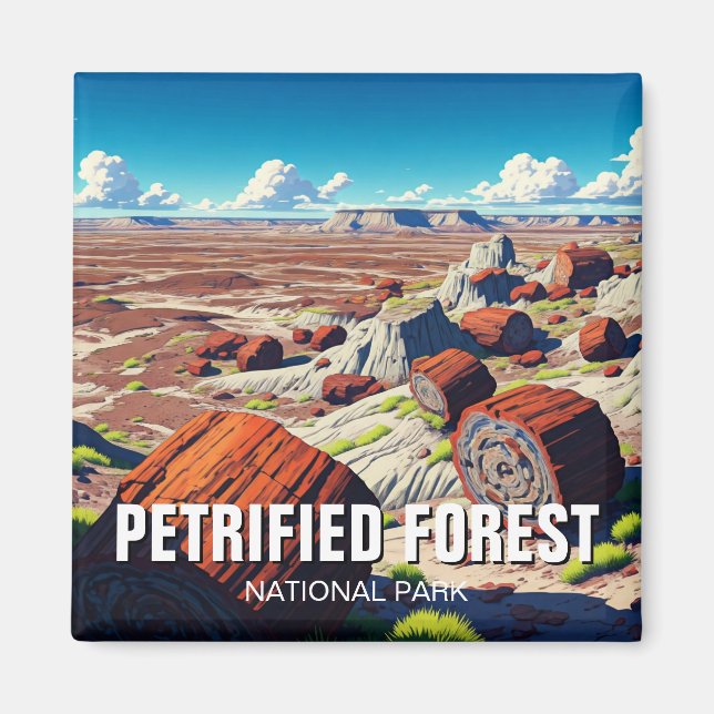 Aimant Voyage dans le parc national de la Forêt pétrifiée (Devant)