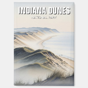 Aimant Voyage dans le parc national des Indiana Dunes bru