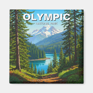 Aimant Voyage dans le parc national olympique de Washingt