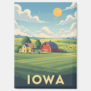 Aimant Voyage dans une ferme de l'Iowa